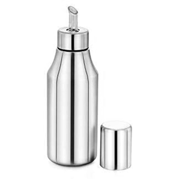 GMI Stainless Steel Oil Dispenser Bottle with Lid (500ml)