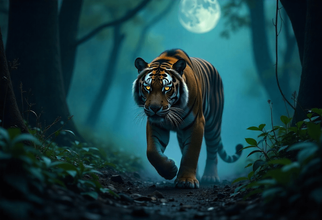 who typically sees tiger attack dreams and what do they mean
